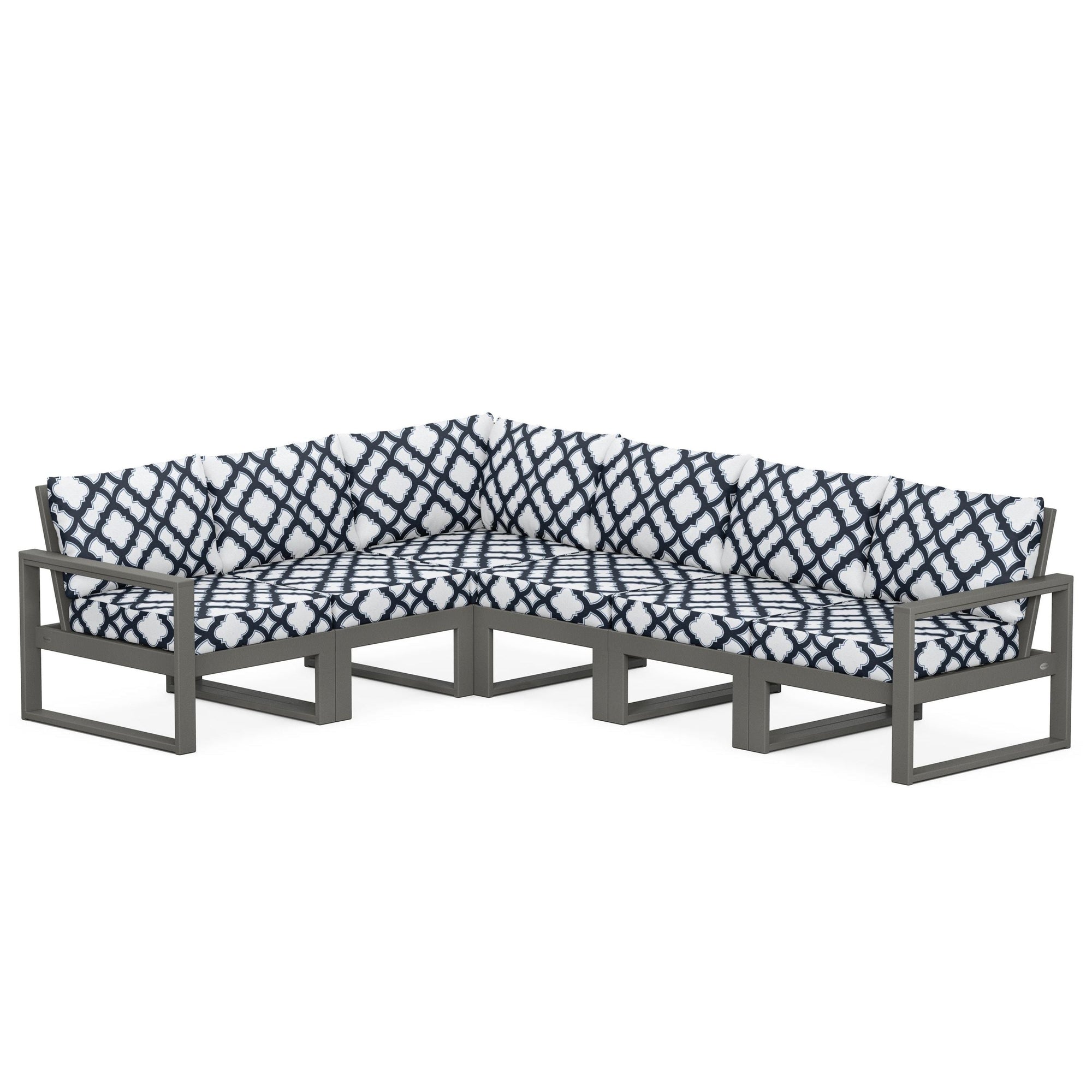 Polywood EDGE 6-Piece Modular Deep Seating Set