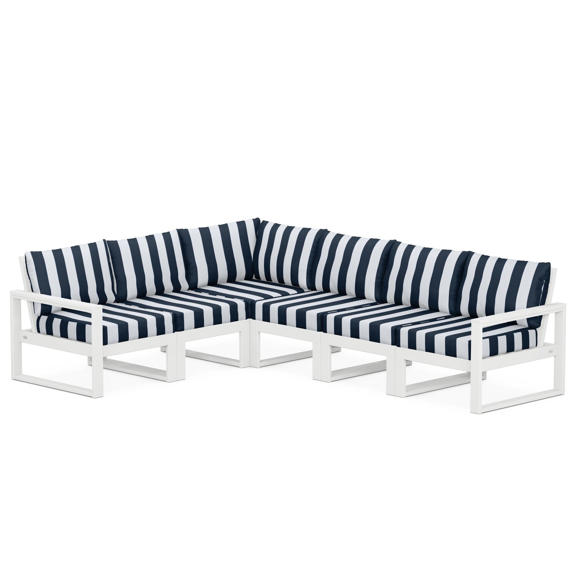 Polywood EDGE 6-Piece Modular Deep Seating Set