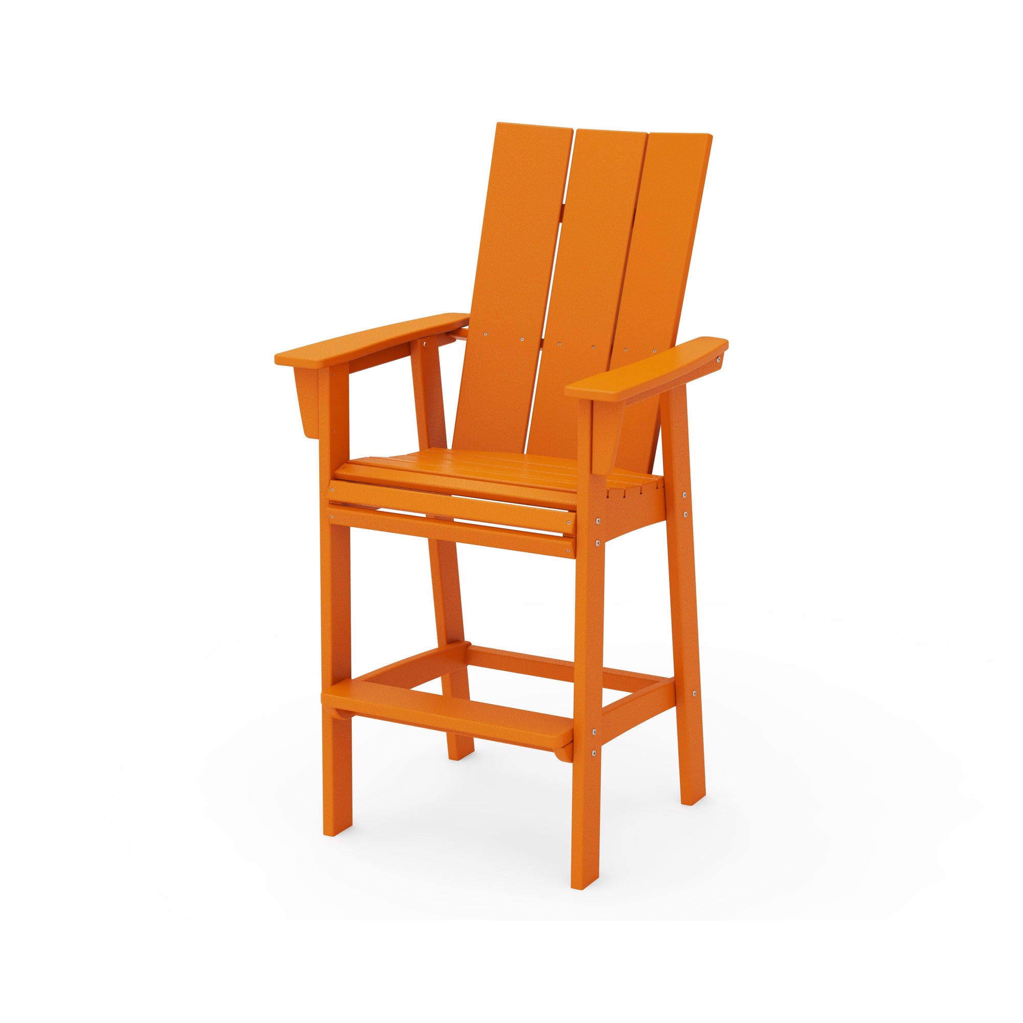 Polywood Modern Curveback Adirondack Bar Chair