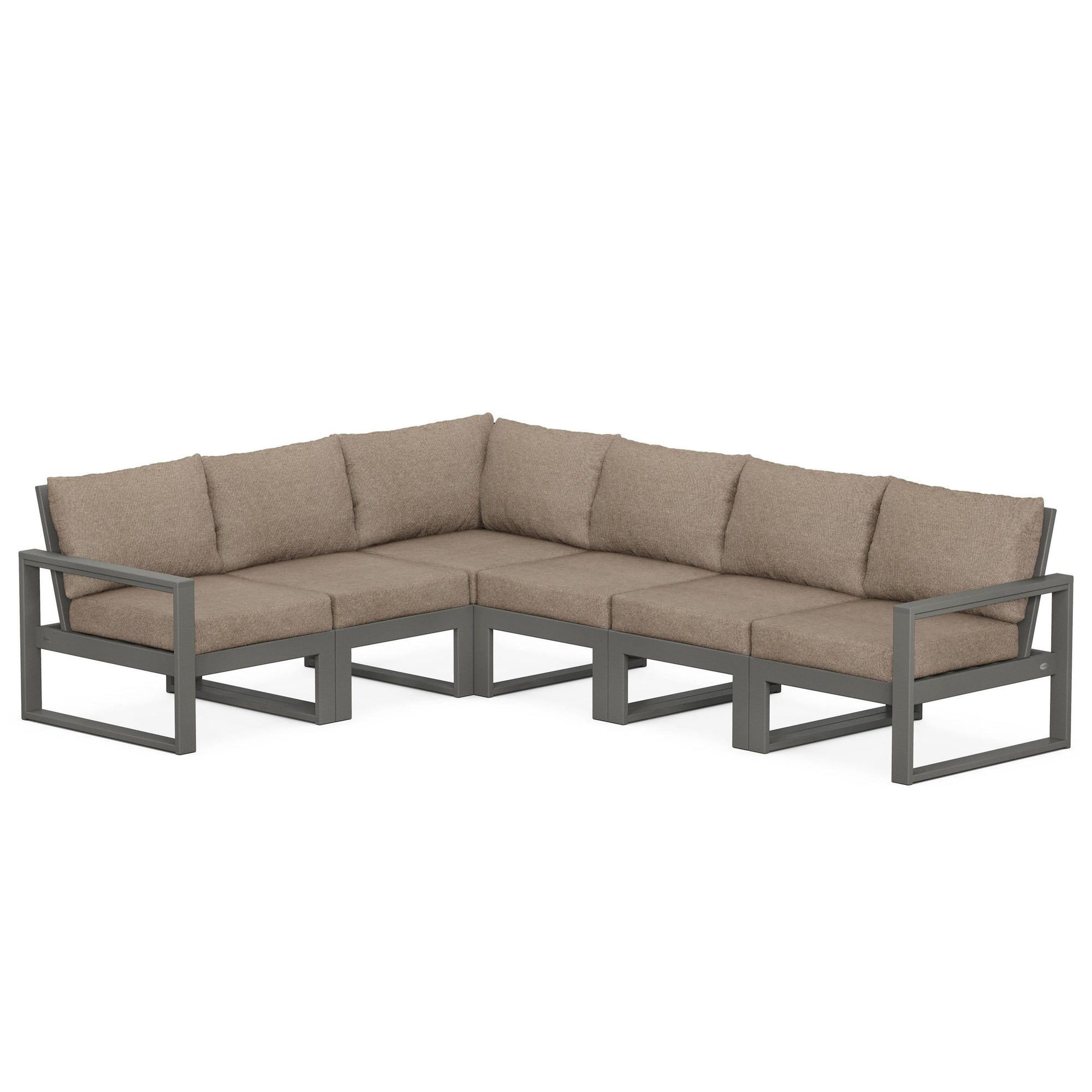Polywood EDGE 6-Piece Modular Deep Seating Set