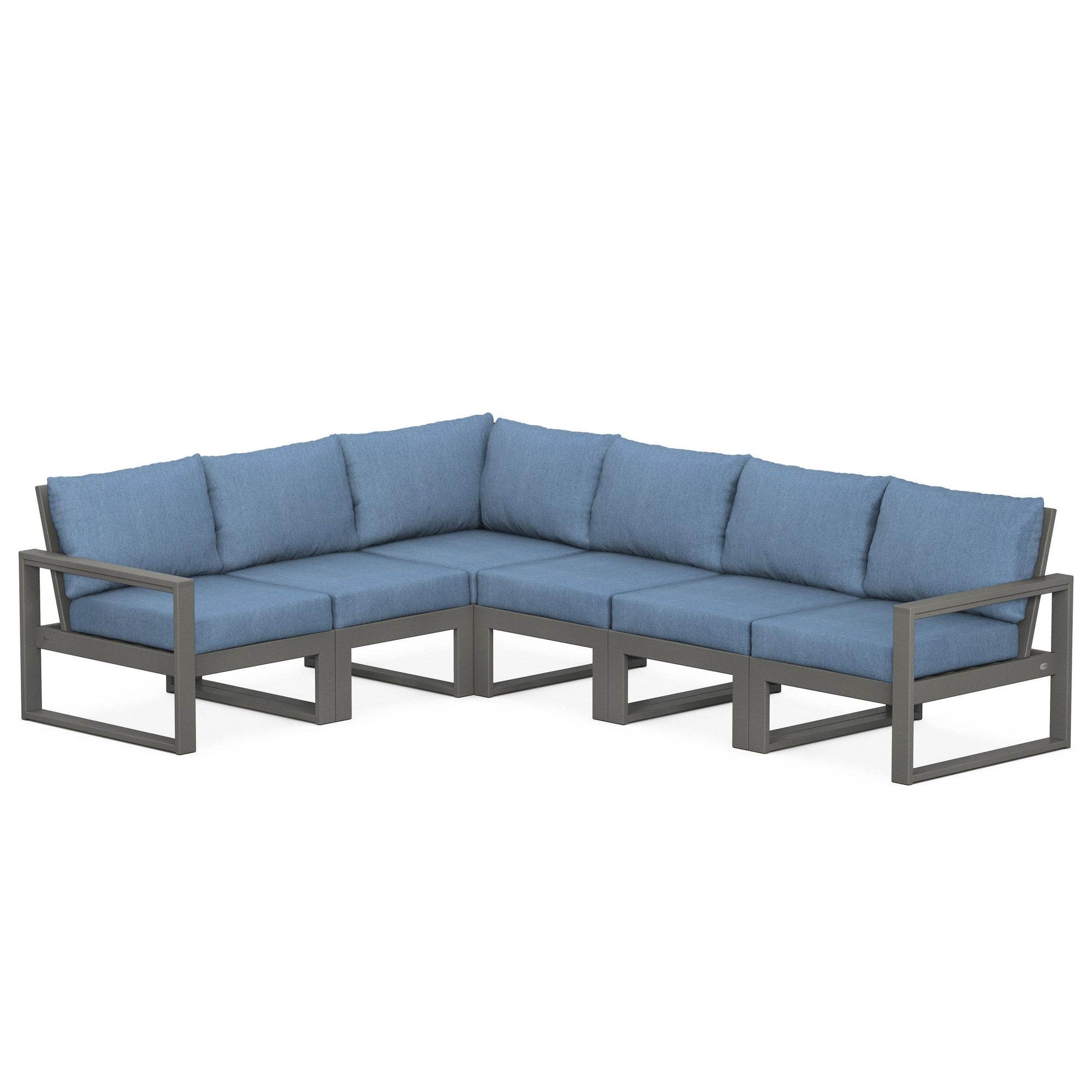 Polywood EDGE 6-Piece Modular Deep Seating Set