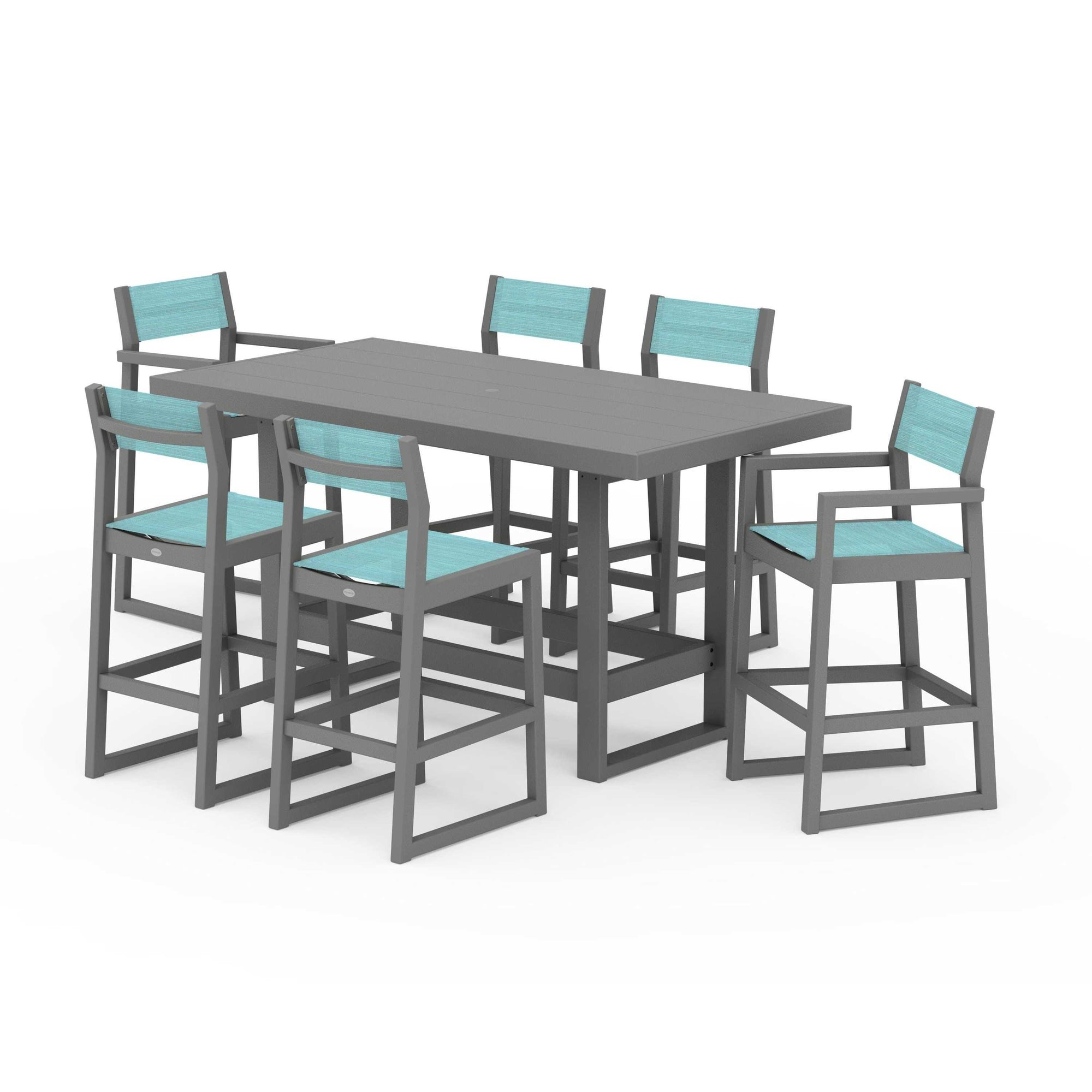 EDGE Sling 7-Piece Bar Table Set