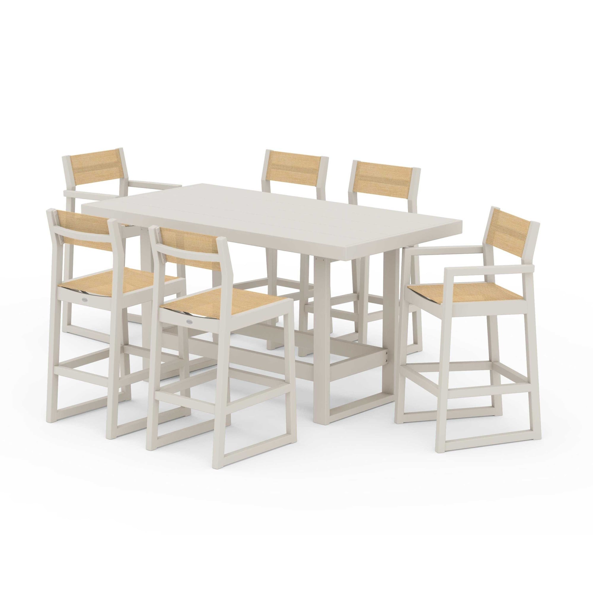 EDGE Sling 7-Piece Bar Table Set