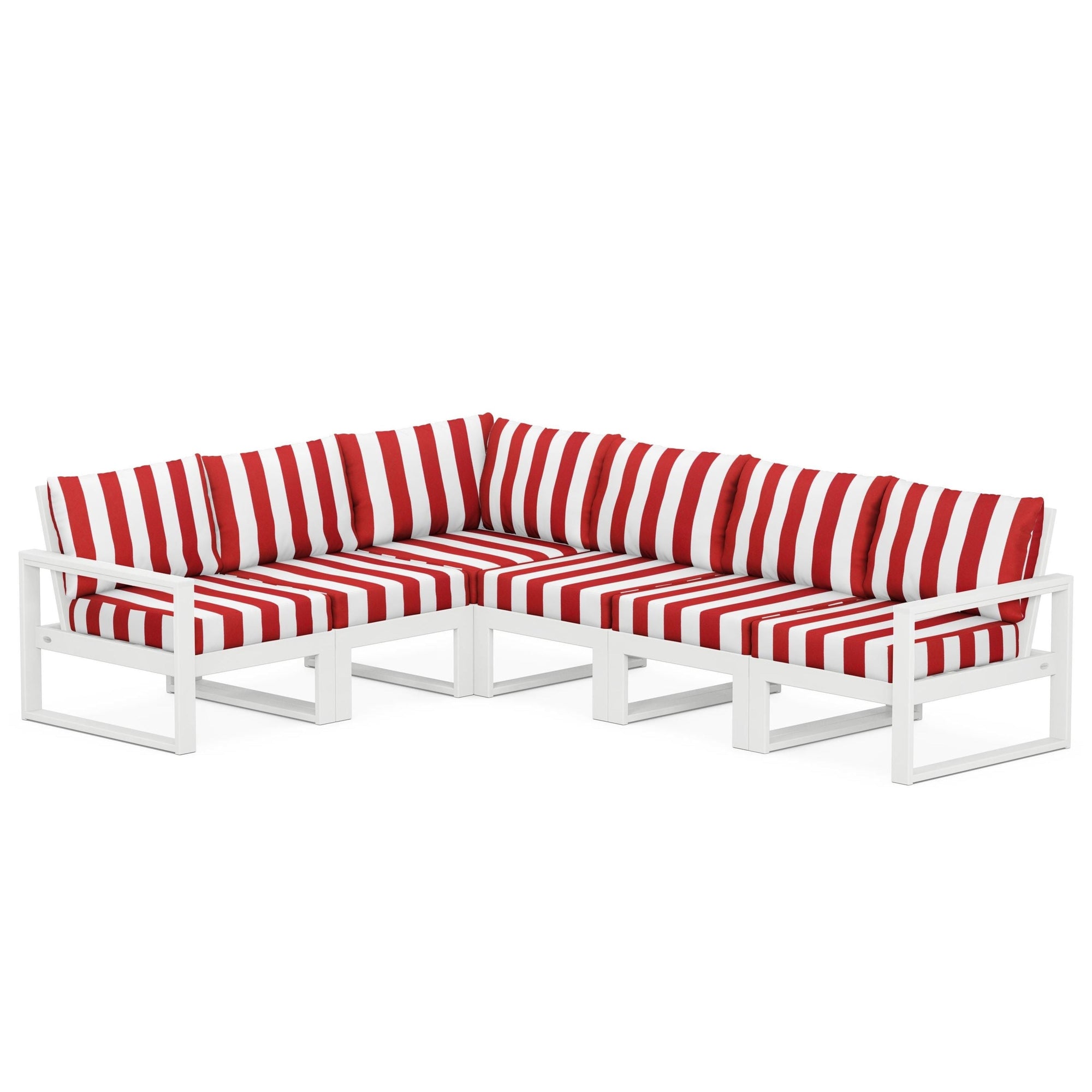 Polywood EDGE 6-Piece Modular Deep Seating Set