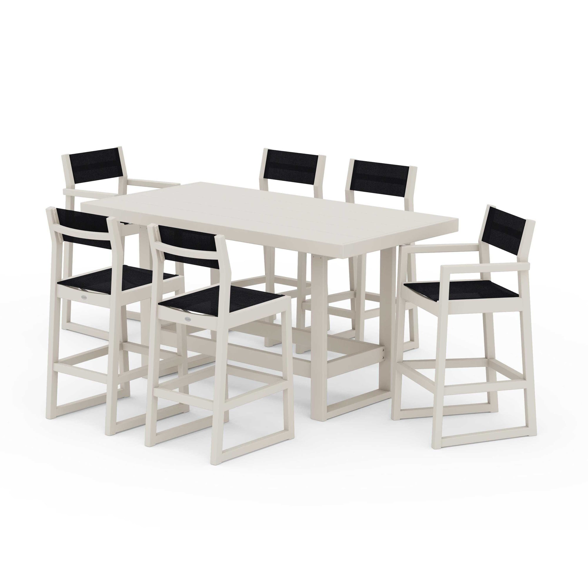 EDGE Sling 7-Piece Bar Table Set