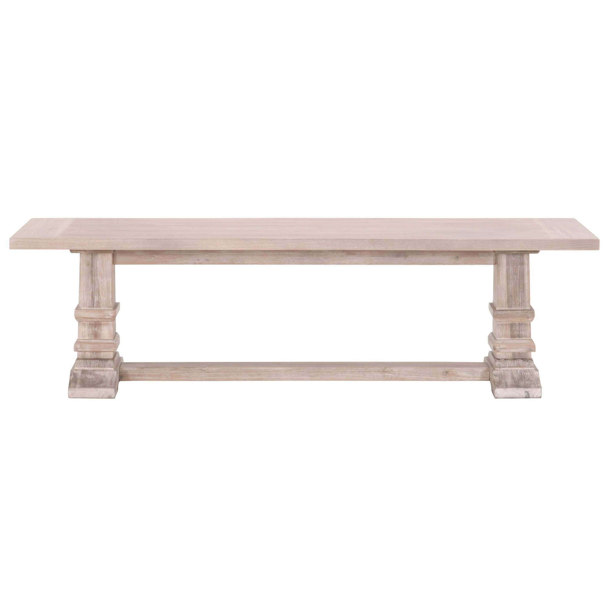 Hudson Large Dining Bench in Natural Gray