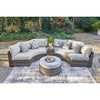 Montauk Curve Outdoor Console with Drink Holders