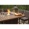 Sea Cliff Outdoor Bar Height 5 or  9 pc Firepit Dining Set