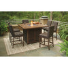 Sea Cliff 56&quot; Outdoor Tall Firepit / Bar Table