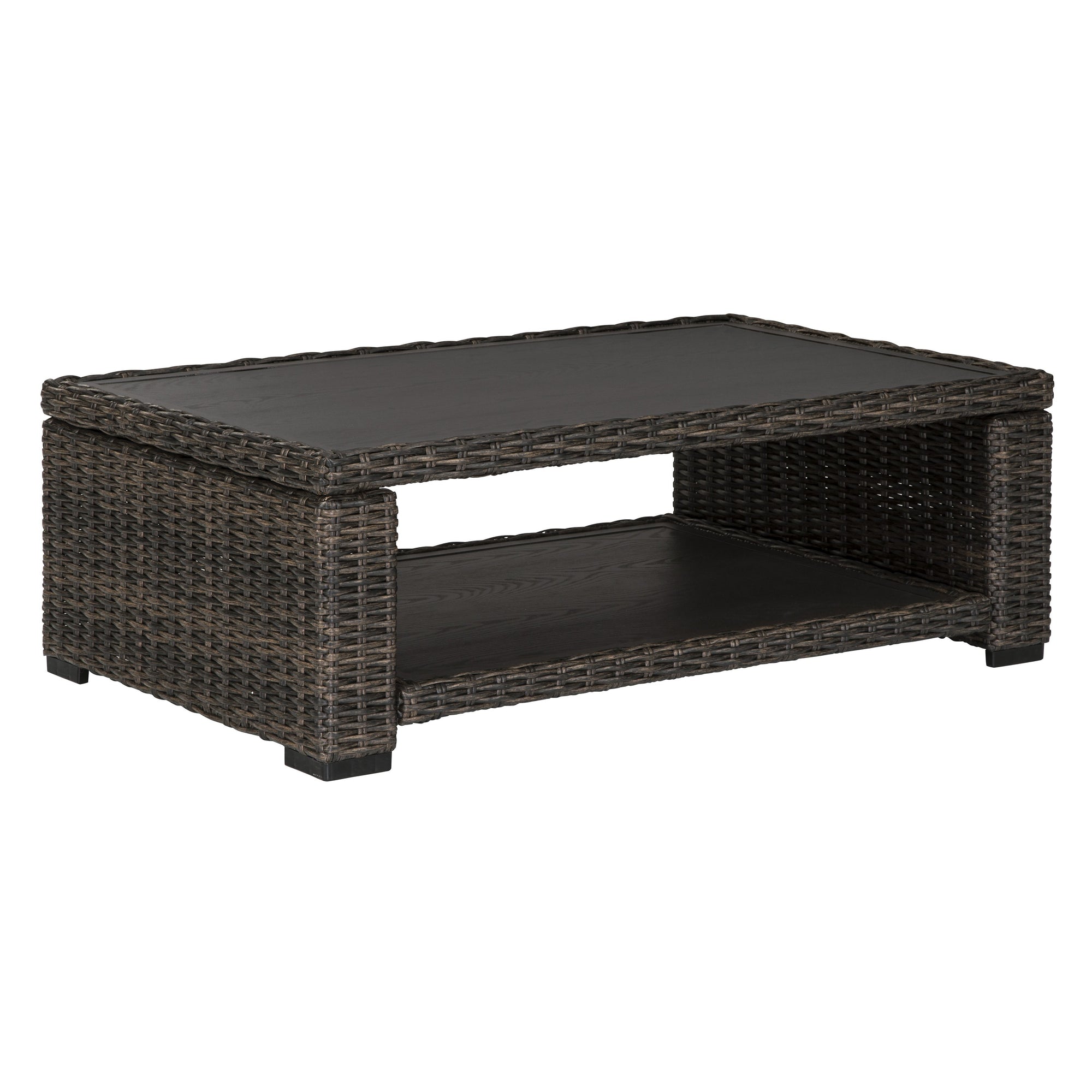 Outdoor 49" Woven Coffee Table in Sag Harbor / Sea Cliff