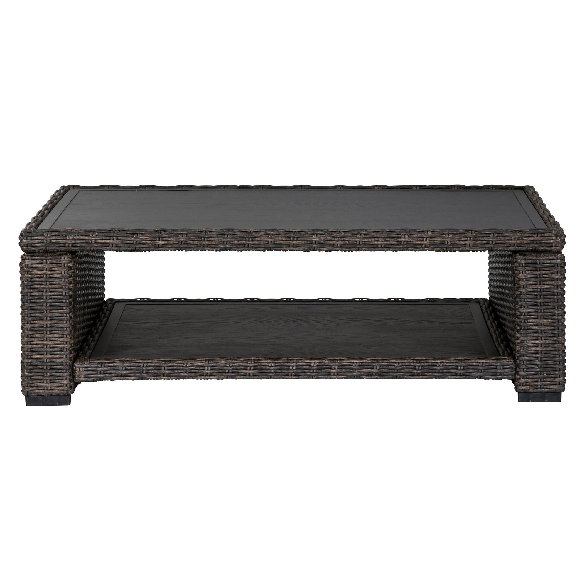 Outdoor 49" Woven Coffee Table in Sag Harbor / Sea Cliff