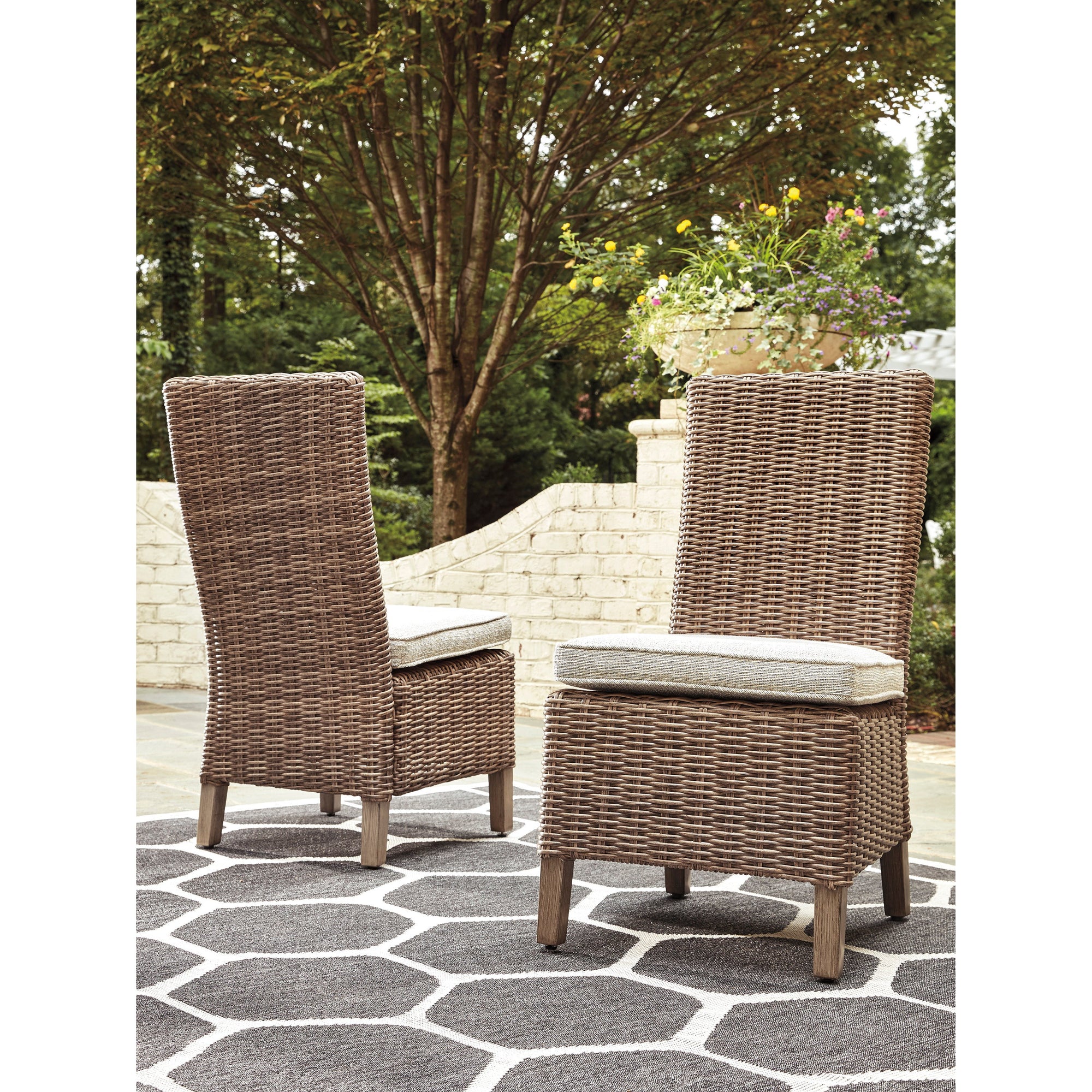 Fire Island Mist Outdoor Dining Side Chairs, Arm Chairs & Bench