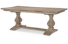 Amalfi Extendable Trestle Dining Table in Sun-Bleached Cypress