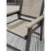 Poly Black Driftwood Lattice Outdoor Arm/Dining  Chair