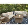 Fire Island Mist Outdoor 58&quot; Firepit Table