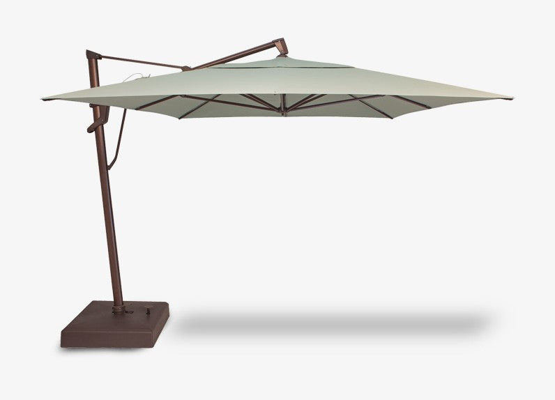 Treasure Garden 10x13 Foot Cantilever Umbrella with Base Rectangular