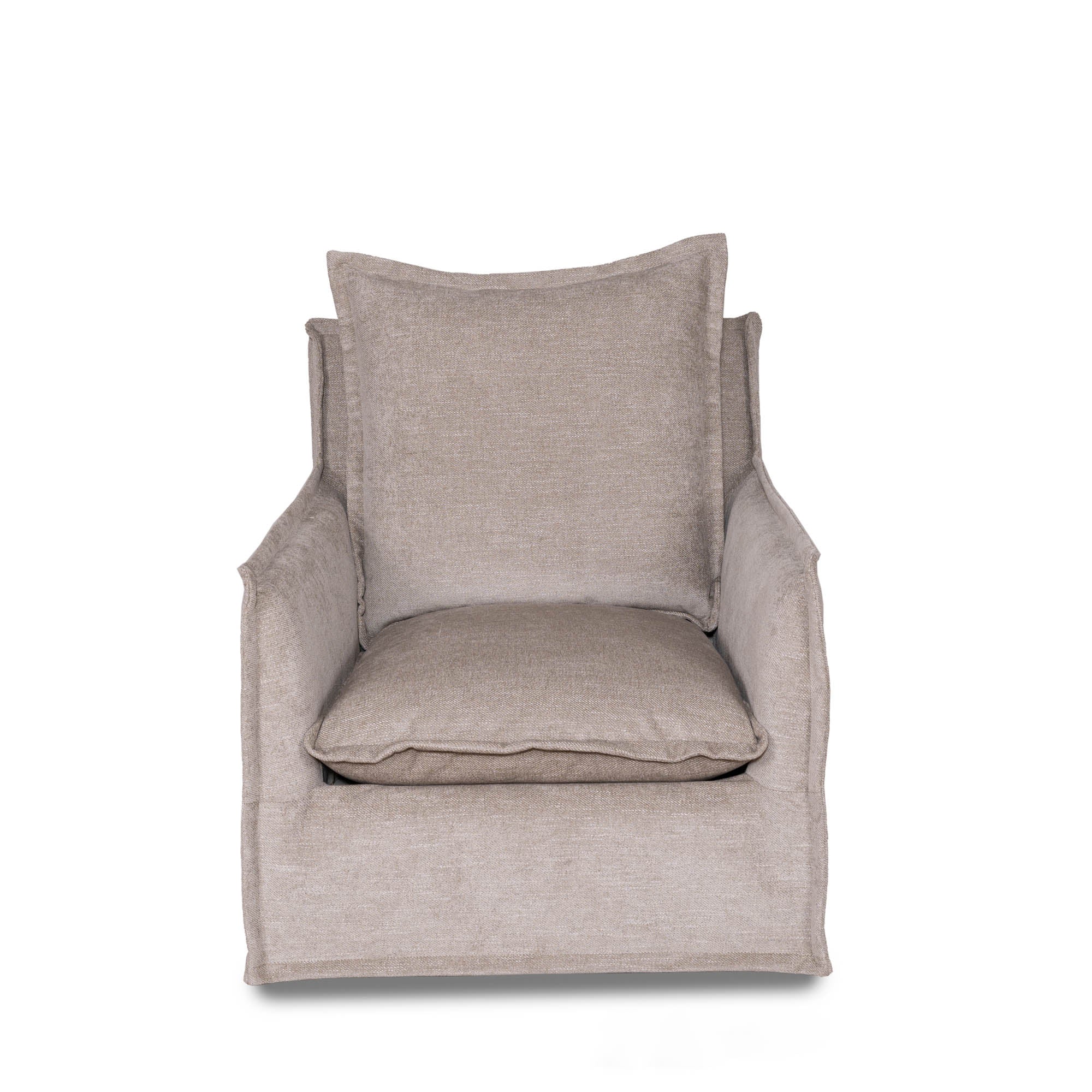 Nomad Snow Swivel Glider in Performance Fabric