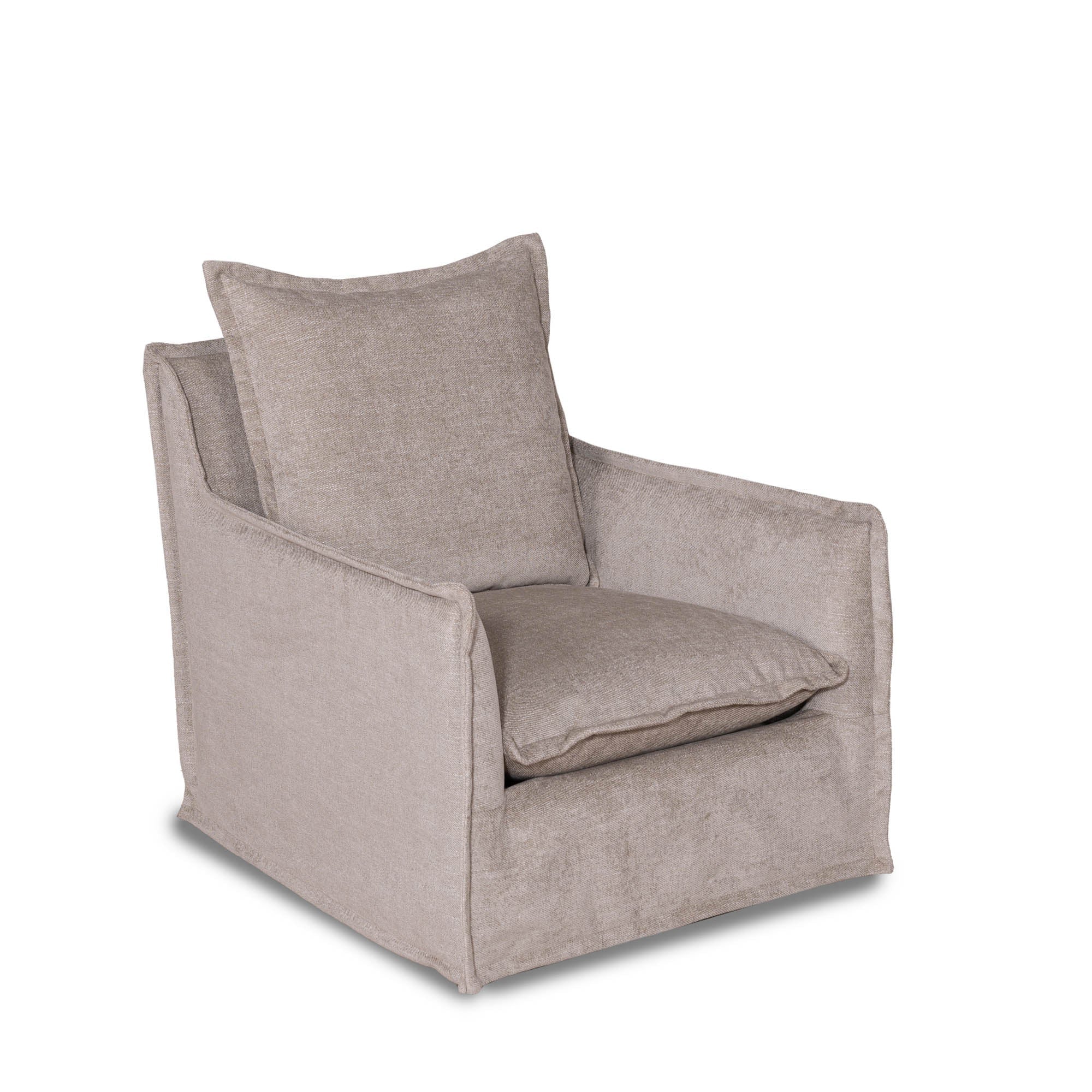 Nomad Snow Swivel Glider in Performance Fabric