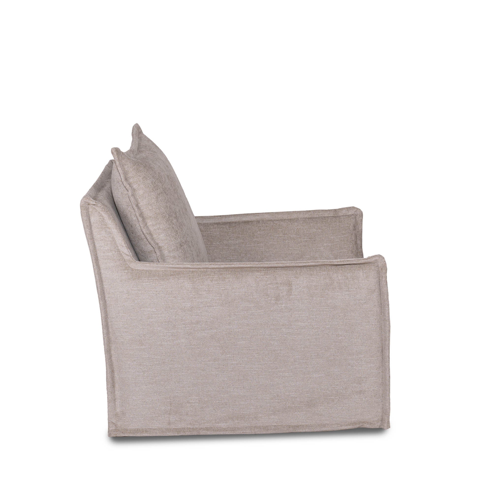 Nomad Snow Swivel Glider in Performance Fabric