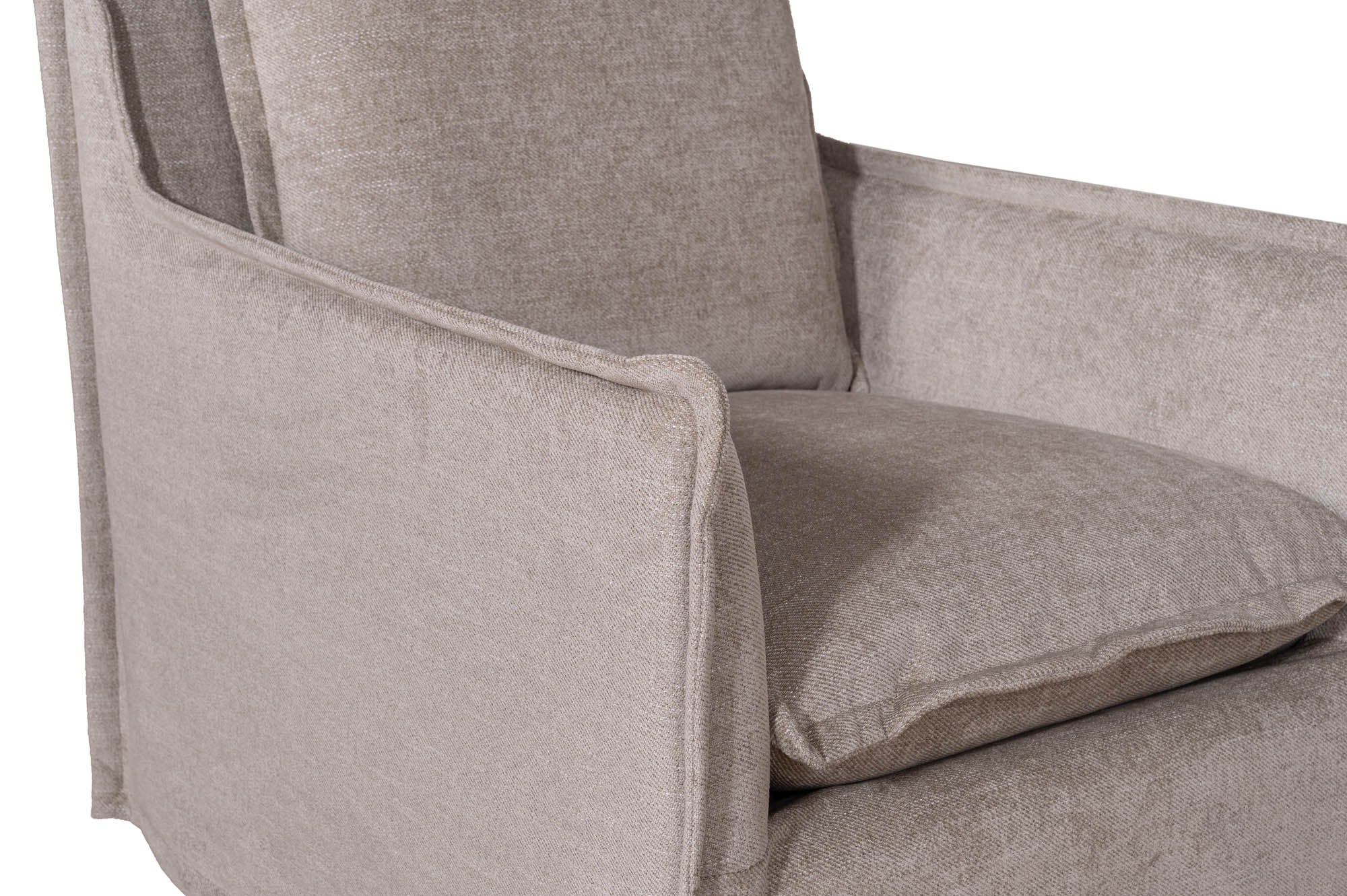 Nomad Snow Swivel Glider in Performance Fabric