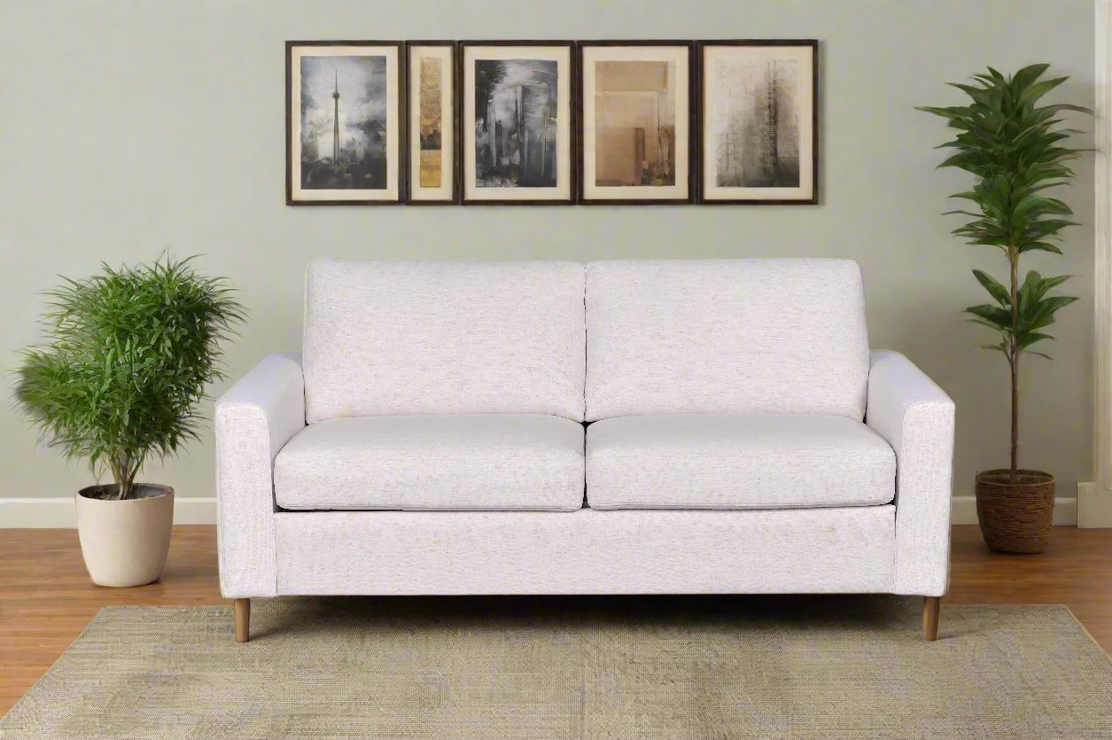 Sleeper Sofa 79&quot; Queen Easy Open Pop-Up With Cool Memory Foam Mattress in Performance Fabric Nomad Snow