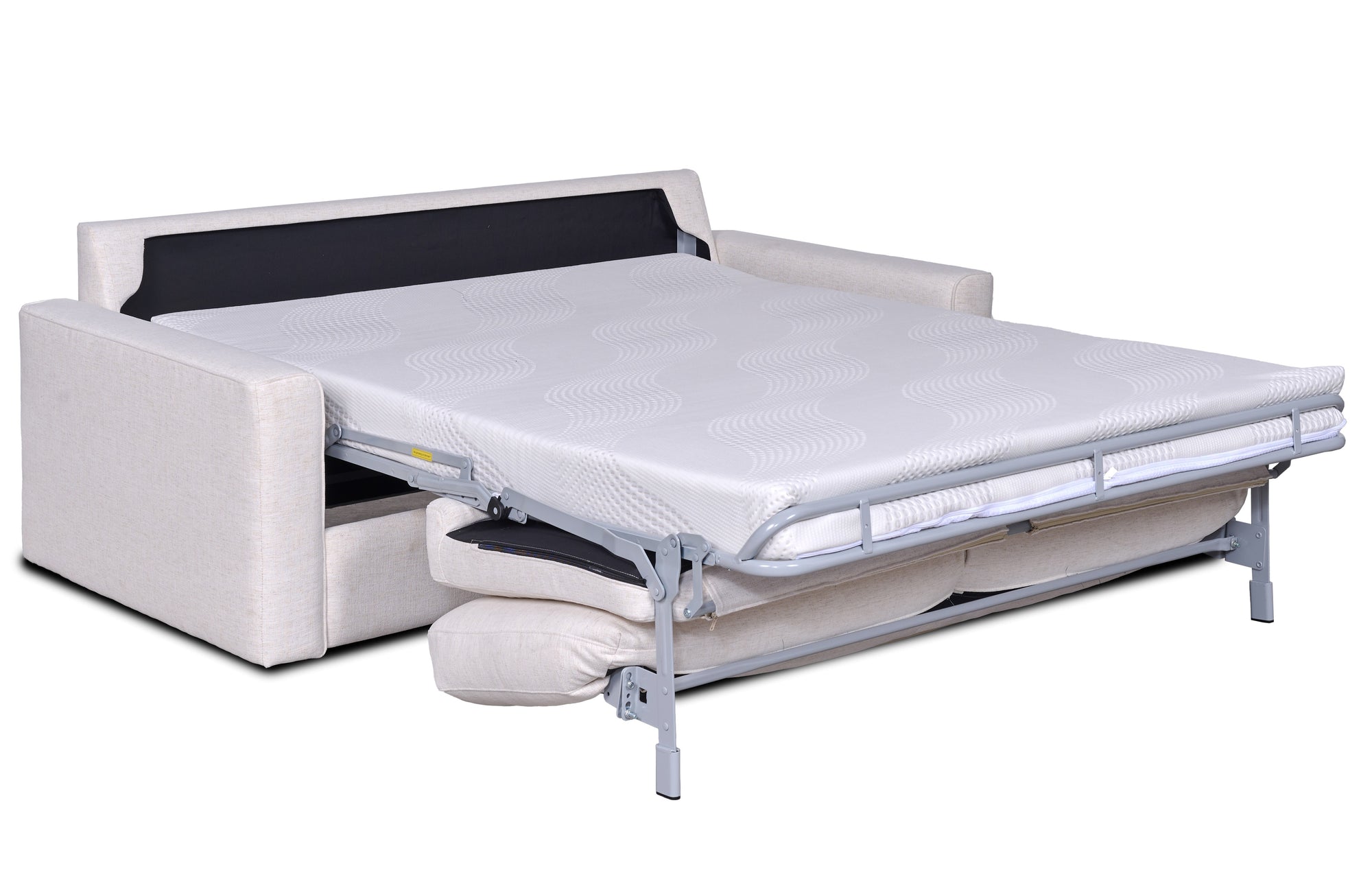 Sleeper Sofa 79&quot; Queen Easy Open Pop-Up With Cool Memory Foam Mattress in Performance Fabric Nomad Snow