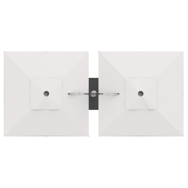 Gemini 10&#39; Square Double-sided Aluminum Commercial Cantilever Patio Umbrella with SUNBRELLA Grade A High Performance Fabric