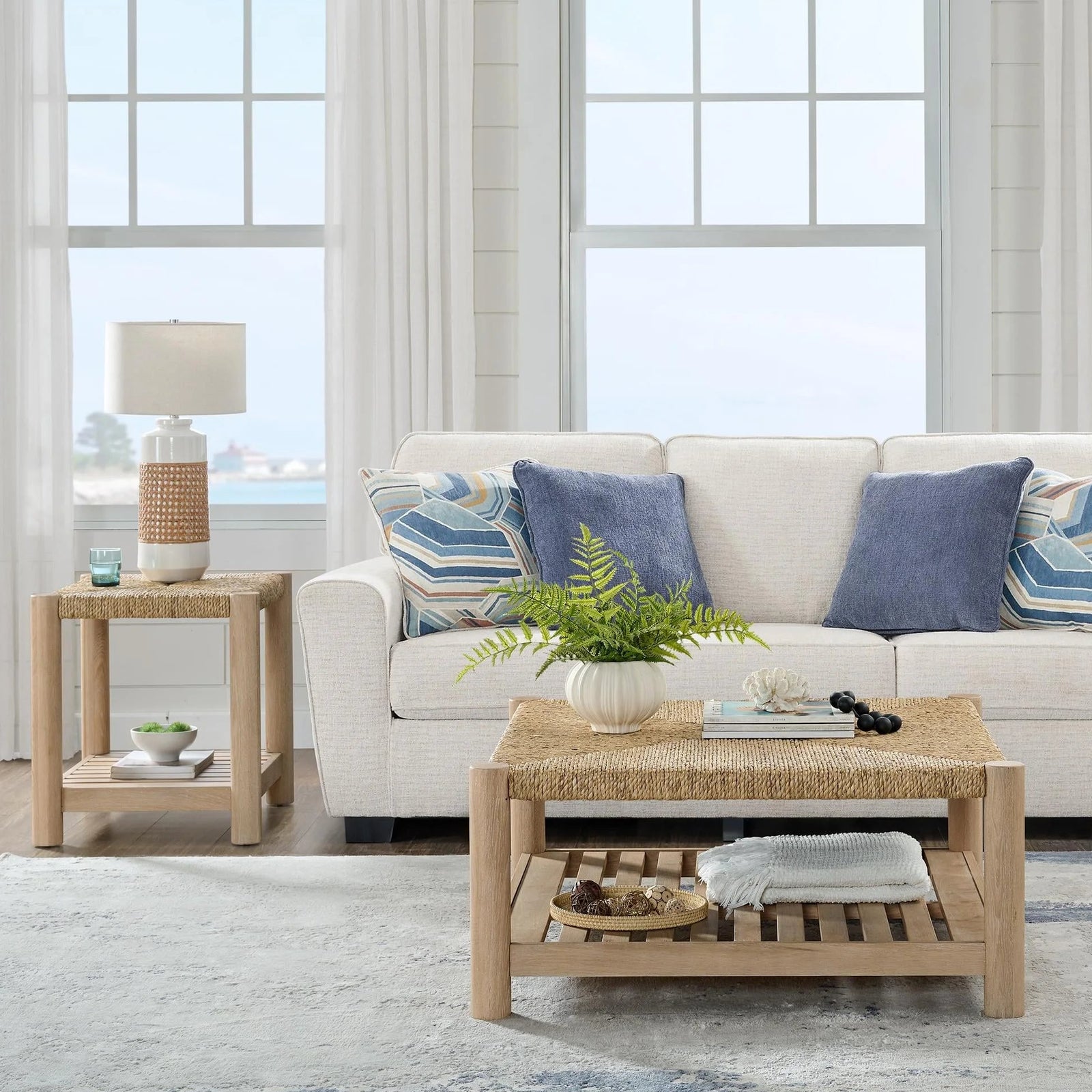 Hilton Head Woven Cocktail Table 40" Square