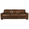 York Top Grain Italian Leather 89&quot; Sofa in Chestnut