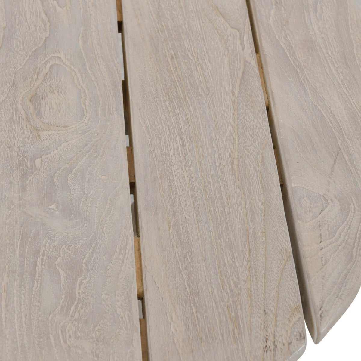 Gray Teak Outdoor Round Coffee Table 32&quot; &quot;Dawn&quot;