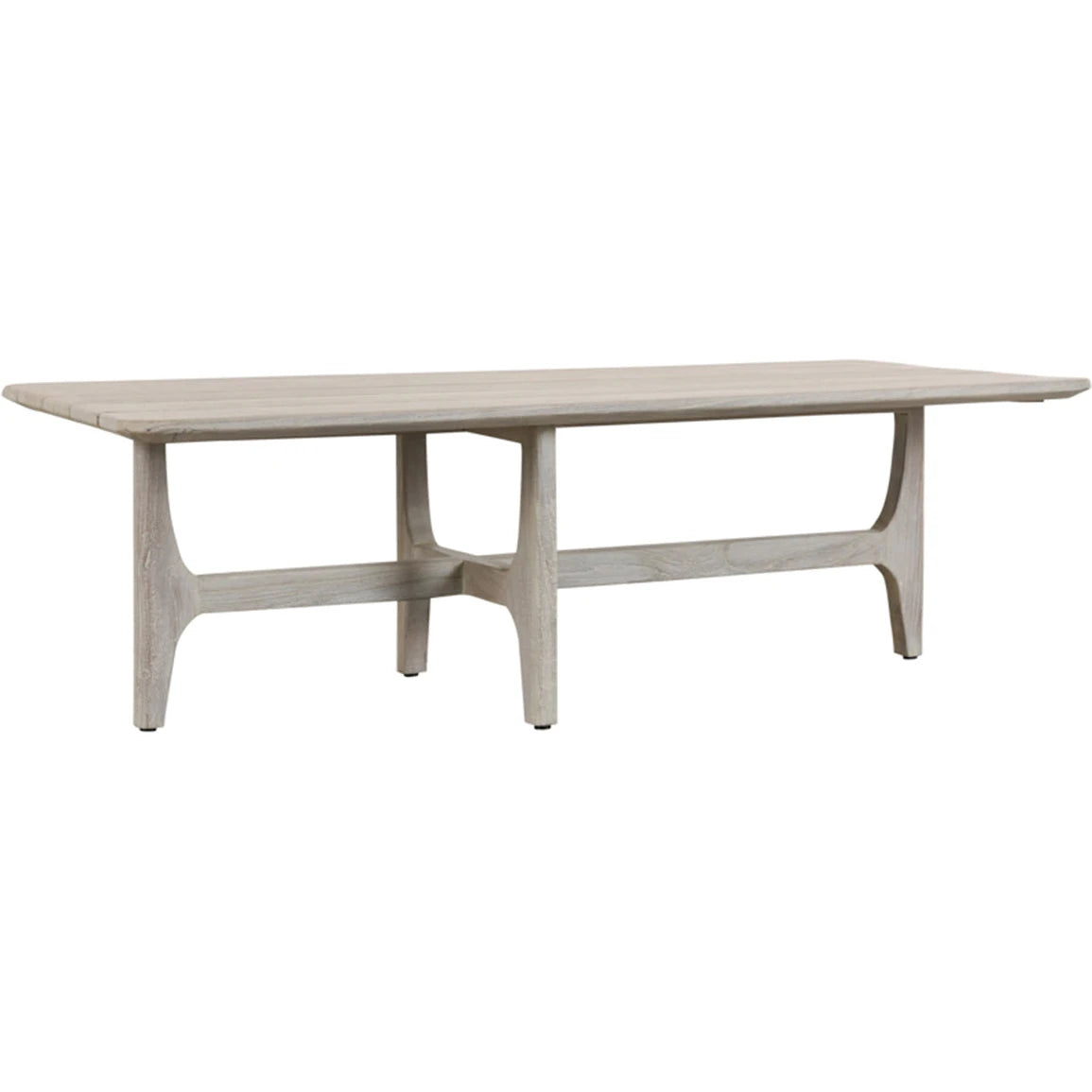 Gray Teak Outdoor Coffee Table 55" "Dawn"