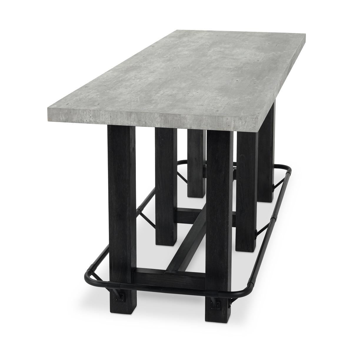 Ojai 86&quot;Counter Table Gray/Black