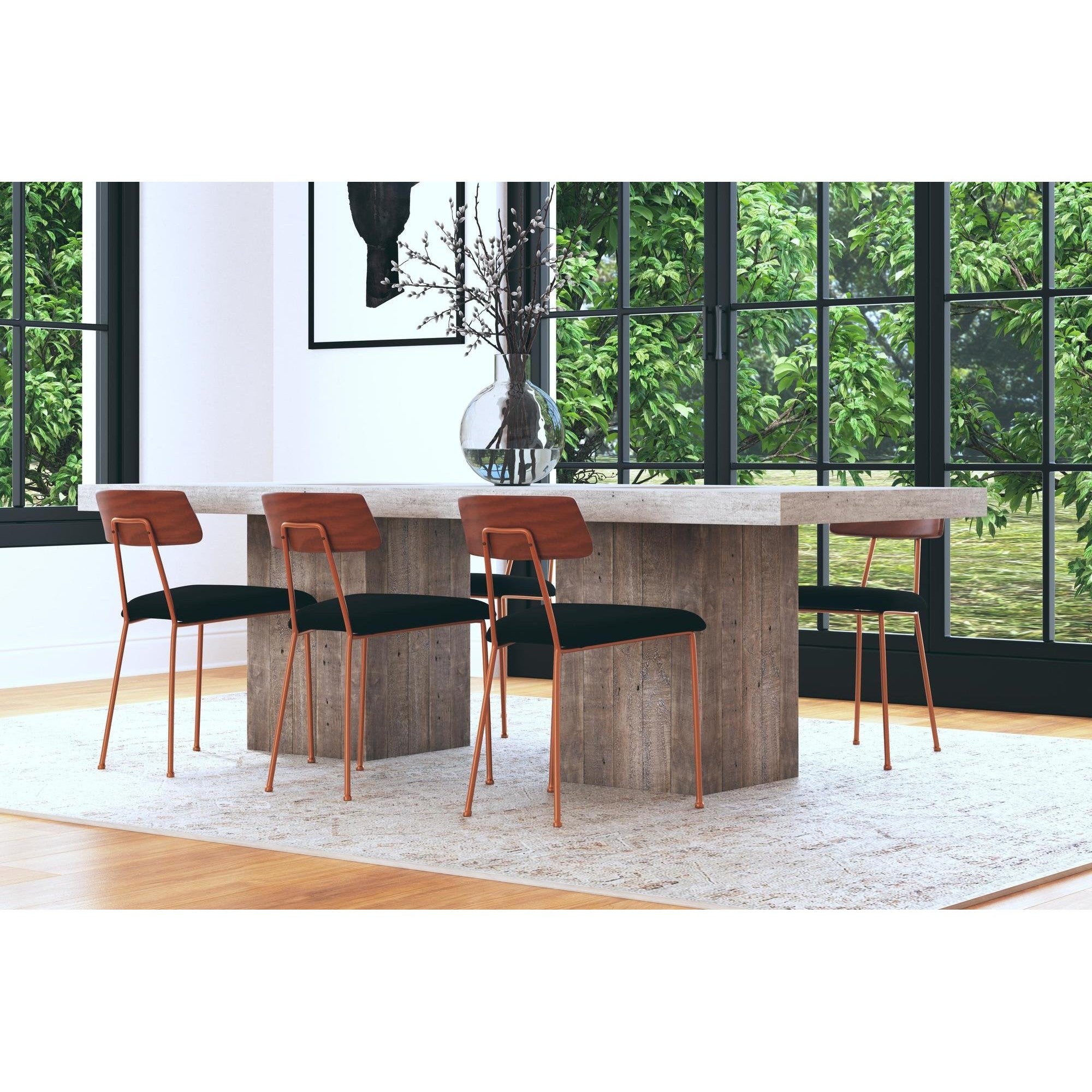 Phoenix Gray 94&quot; Dining Table