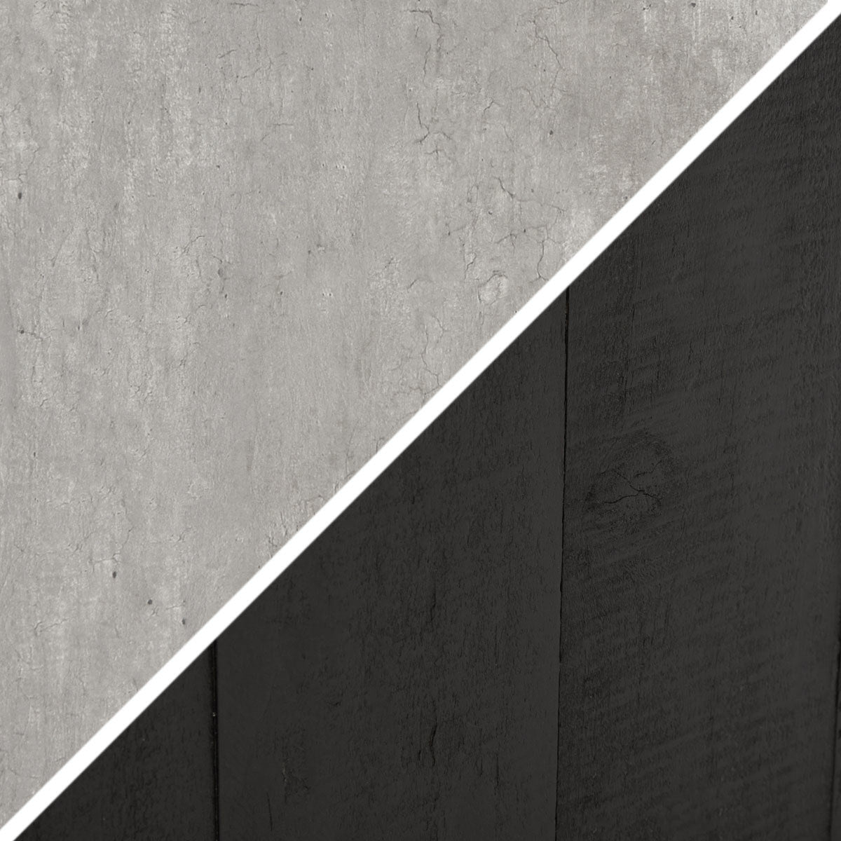 Durant Reclaimed Pine 72&quot; Console Table Carbon Black/Weathered Cement