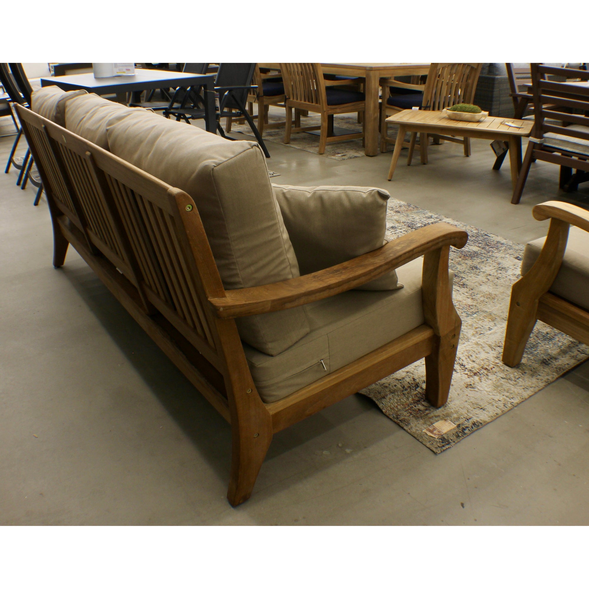 Bermuda Teak 77&quot; Outdoor Sofa