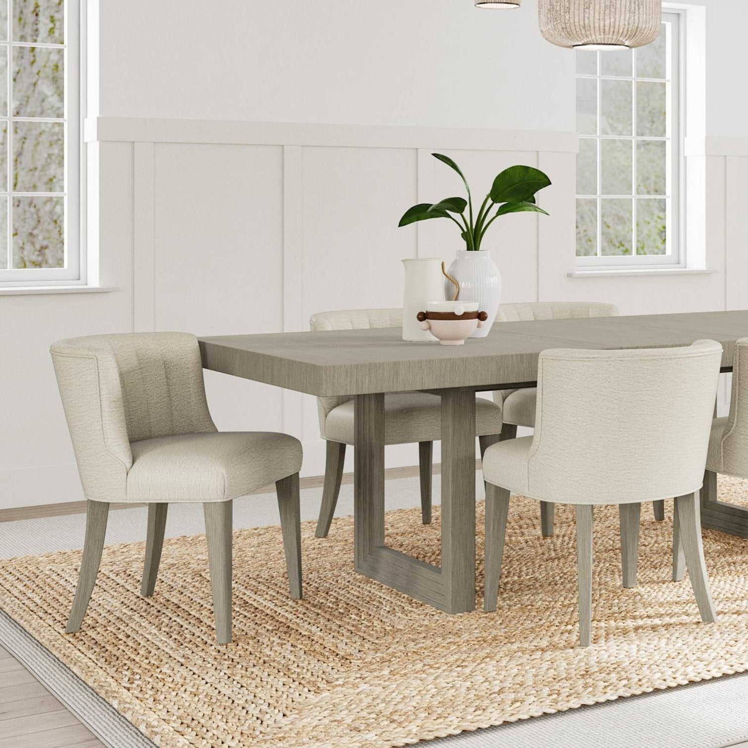 Stepstone Mist 7-Pc Dining Set Extendable (74-92&quot;)