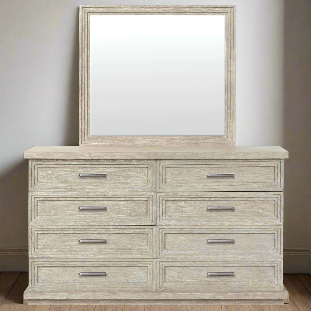 Stepstone Mist 8 Drawer Dresser - peter andrews