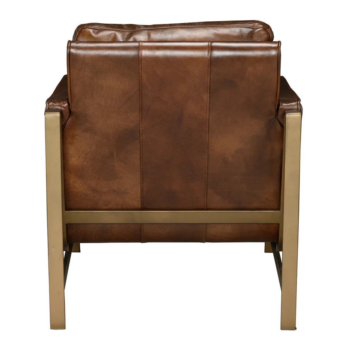 Chazzie Brown Top Grain Leather Club Chair