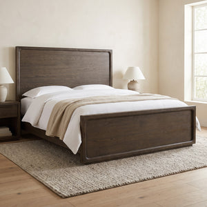 Modern Earth Queen Panel Bed — view 1