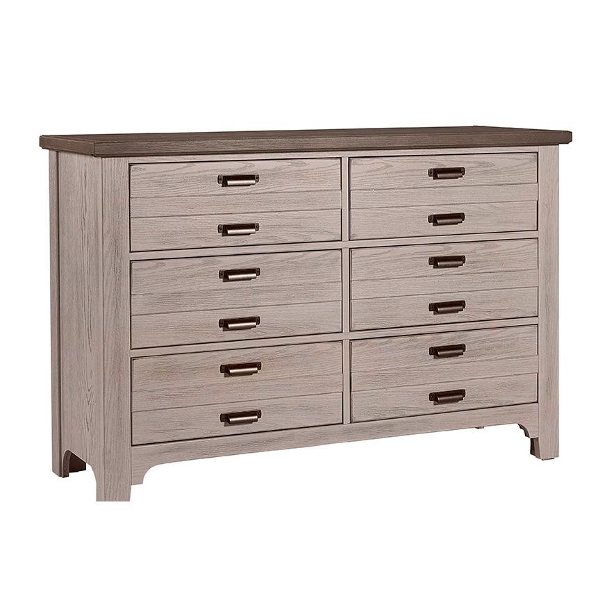 Bungalow Dover Grey Two-Tone 6-Drawer Dresser