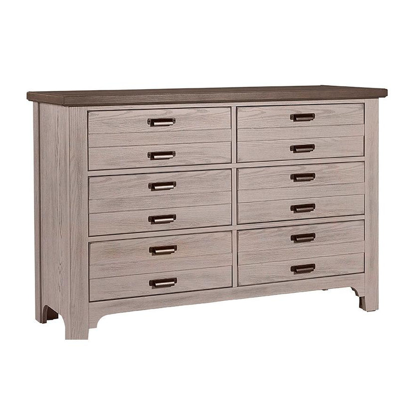 Bungalow Dover Grey Two-Tone 6-Drawer Dresser