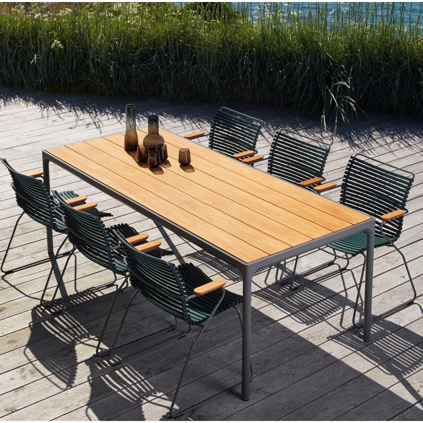 HOUE Four 83" or 106" (Banquet) Outdoor Dining Tables