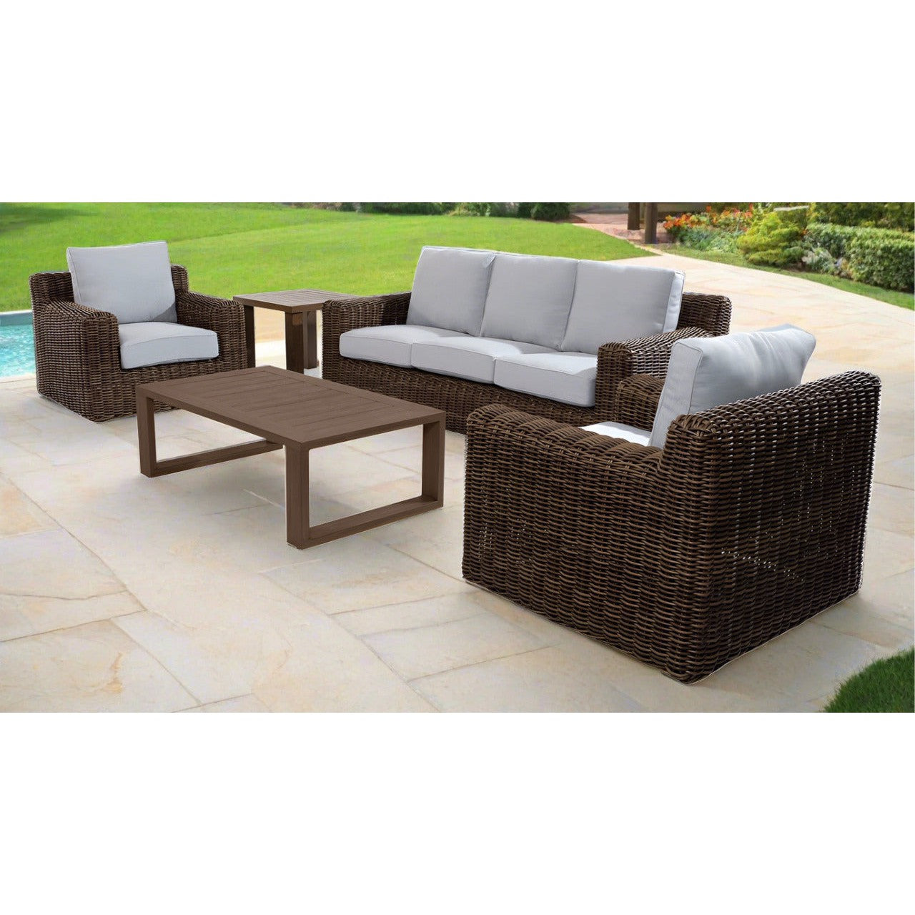 Carmel Brown 87" Outdoor Sofa - New for 2024