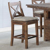 Rustic Wood Extendable (60x30-48&quot;) Pub Height 5pc Dining Set- New FOR 2024