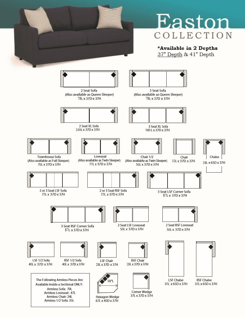 Four Seasons Customizable Easton Grande Sofa