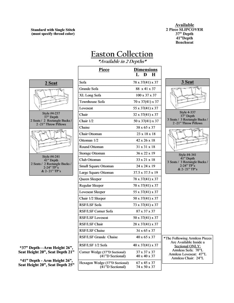 Four Seasons Customizable Easton Grande Sofa