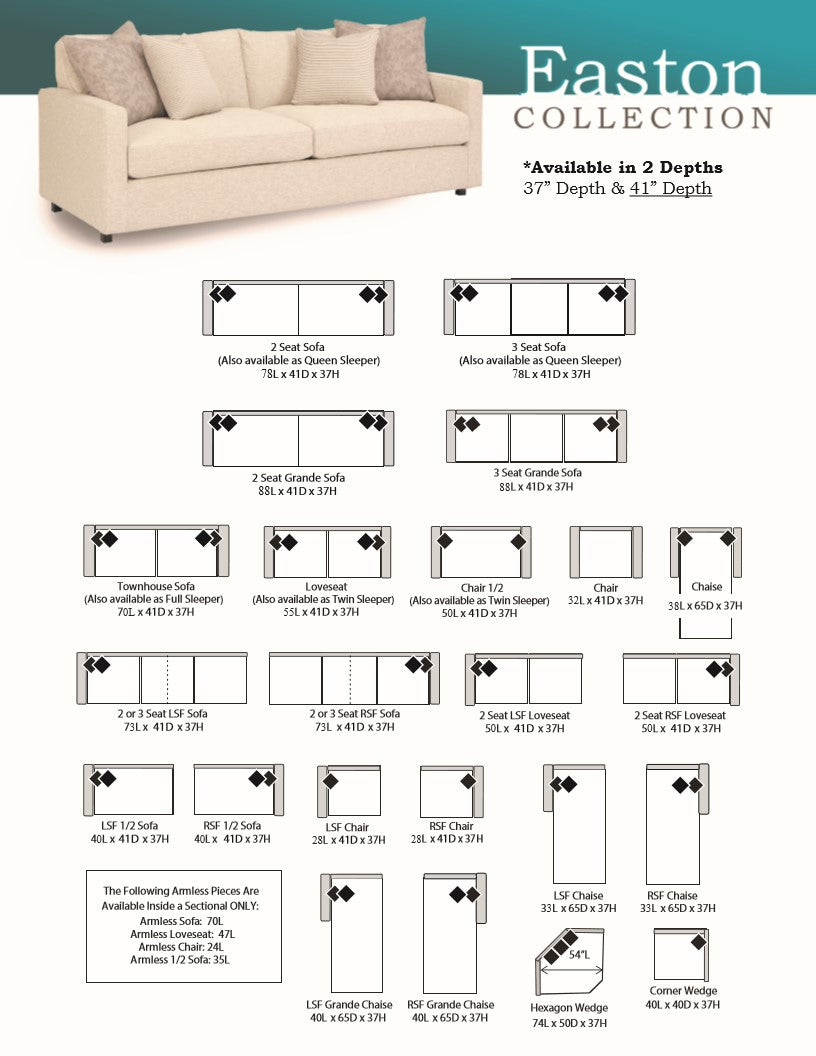 Four Seasons Customizable Easton Grande Sofa