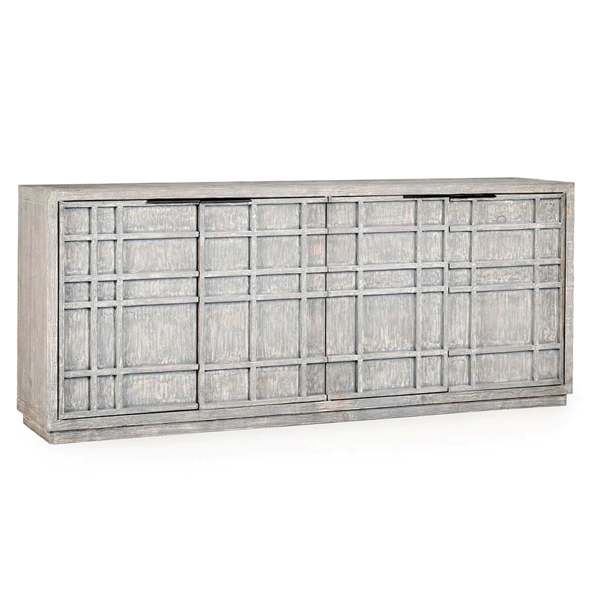 Chandler 86&quot; 4 Door Antique Blue Sideboard