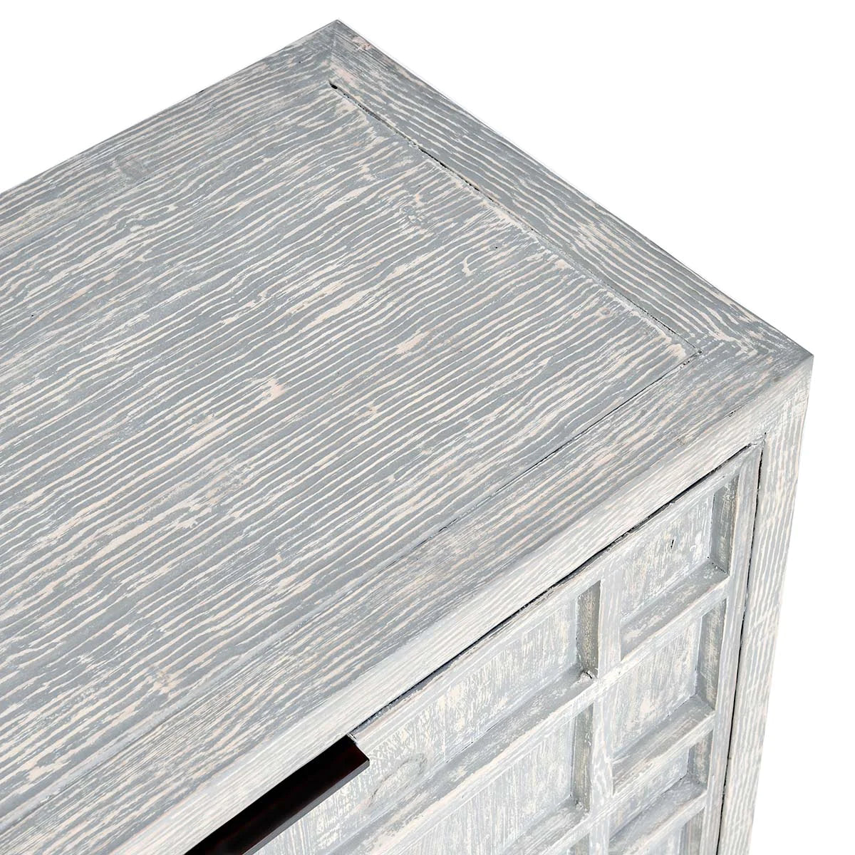 Chandler 86&quot; 4 Door Antique Blue Sideboard