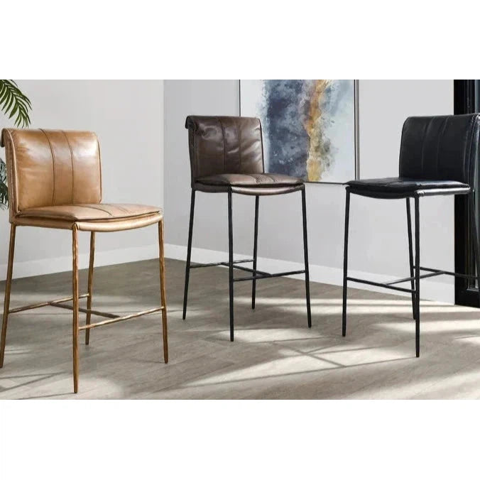 Mayer Leather Counter Stool - 3 Color choices